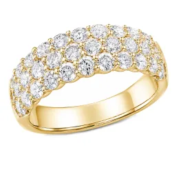 lab grown diamant ring in 14 karaat goud 2,04 ct