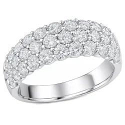 lab grown diamant ring in 14 karaat witgoud 2,04 ct