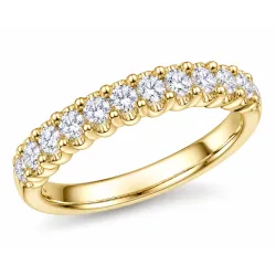 lab grown diamant ring in 14 karaat goud 0,50 ct