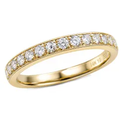 lab grown diamant ring in 14 karaat goud 0,27 ct