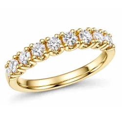 lab grown diamant ring in 14 karaat goud 0,58 ct