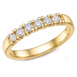 lab grown diamant mémoire ring in 14 karaat goud 0,35 ct