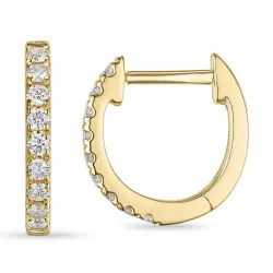 creool in 14 karaat goud met lab grown diamant 