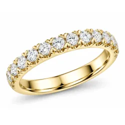 lab grown diamant ring in 14 karaat goud 0,50 ct