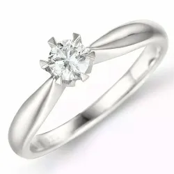0,20 ct lab grown diamant ring in 14 karaat witgoud 0,20 ct