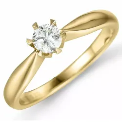 0,30 ct lab grown diamant ring in 14 karaat goud 0,30 ct