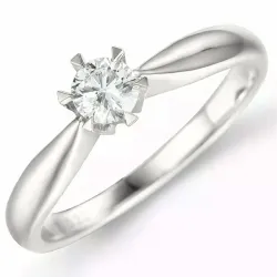 0,30 ct lab grown diamant ring in 14 karaat witgoud 0,30 ct