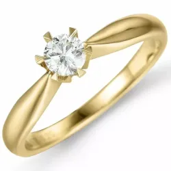 0,50 ct lab grown diamant ring in 14 karaat goud 0,50 ct