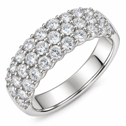 lab grown diamant ring in 14 karaat witgoud 2,04 ct