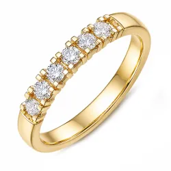 lab grown diamant mémoire ring in 14 karaat goud 0,35 ct