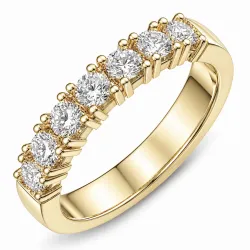 lab grown diamant mémoire ring in 14 karaat goud 0,70 ct