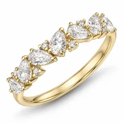 lab grown diamant ring in 14 karaat goud 0,94 ct 0,05 ct