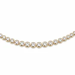 42 cm ketting met hanger in 14 karaat goud 5,76 ct