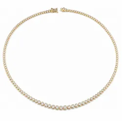 45 cm ketting met hanger in 14 karaat goud 6,02 ct