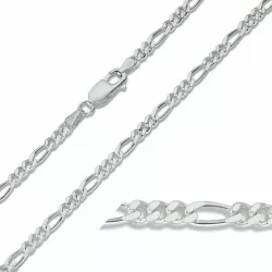 figaro ketting in zilver  x 3,5 mm