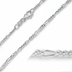 verzamelmonster figaro ketting in zilver  x 2 mm