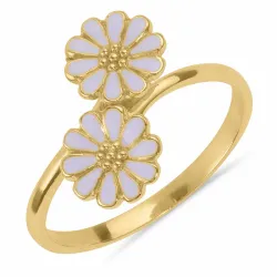 margriet paarse ring in verguld sterlingzilver - Maggie