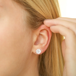 margriet oorbellen in zilver - Maggie