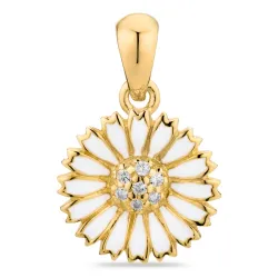 margriet zirkoon hanger in verguld sterlingzilver - Marie