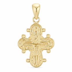 dagmarkruis hanger in verguld sterlingzilver
