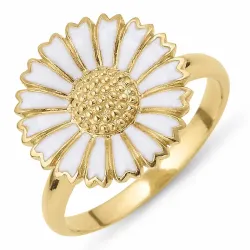 15 mm margriet ring in verguld sterlingzilver - Marie