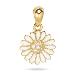 11 mm margriet hanger in verguld sterlingzilver - Matilda