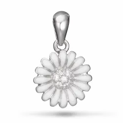 12 mm margriet hanger in gerodineerd zilver - Matilda