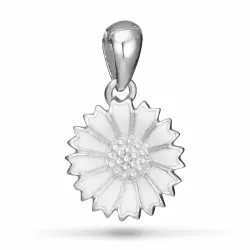 12 mm margriet hanger in gerodineerd zilver - Marie
