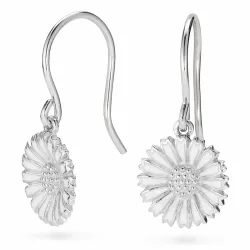12 mm margriet oorbellen in zilver - Marie