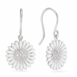 15 mm margriet oorbellen in zilver - Matilda
