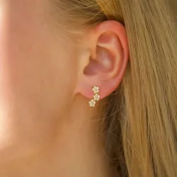 margriet oorsteker in verguld zilver - Majse