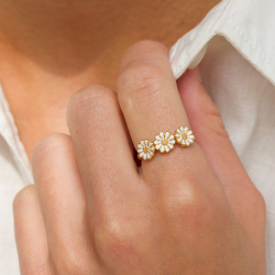 elegant margriet ring in verguld sterlingzilver - Maggie