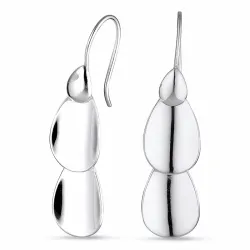 lange oorbellen in zilver