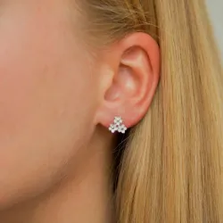 margriet oorsteker in zilver - Majse