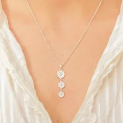 margriet hanger in zilver - Maggie