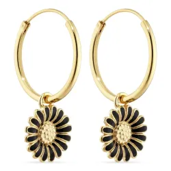 18 mm margriet creool in verguld zilver - Matilda