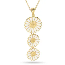 margriet ketting met hanger in verguld sterlingzilver - Marie