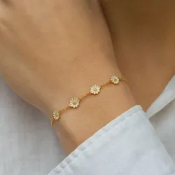 margriet armband in verguld sterlingzilver - Maggie