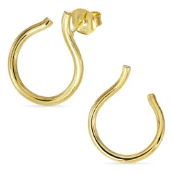 oorbellen in verguld sterlingzilver