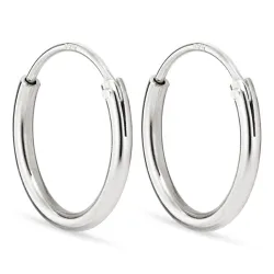 12 mm creool in zilver