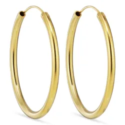 30 mm creool in verguld sterlingzilver