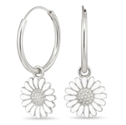 18 mm margriet creool in zilver - Matilda