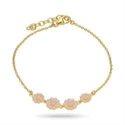 margriet paarse armband in verguld sterlingzilver - Maggie
