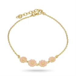 margriet pink armband in verguld sterlingzilver - Maggie