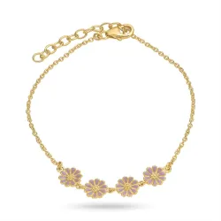 margriet paarse armband in verguld sterlingzilver - Maggie