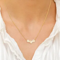 margriet ketting in verguld sterlingzilver met hanger in verguld sterlingzilver - Maggie