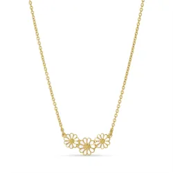 margriet ketting in verguld sterlingzilver met hanger in verguld sterlingzilver - Maggie