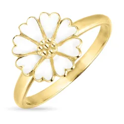 11 mm margriet ring in verguld sterlingzilver - Magda