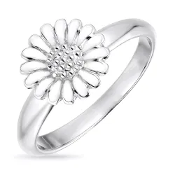 10 mm margriet ring in zilver - Matilda