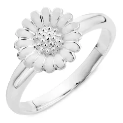 10 mm margriet ring in zilver - Matilda